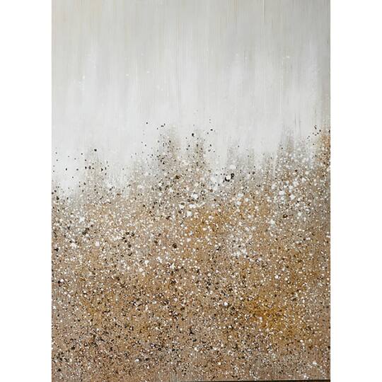 CosmoLiving by Cosmopolitan Gold Contemporary Abstract Wall Art Set